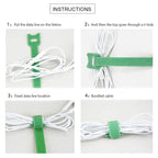 T-type self-adhesive velcro strap with velcro