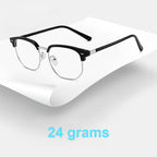 Blue Light Blocking Half-Rim Glasses
