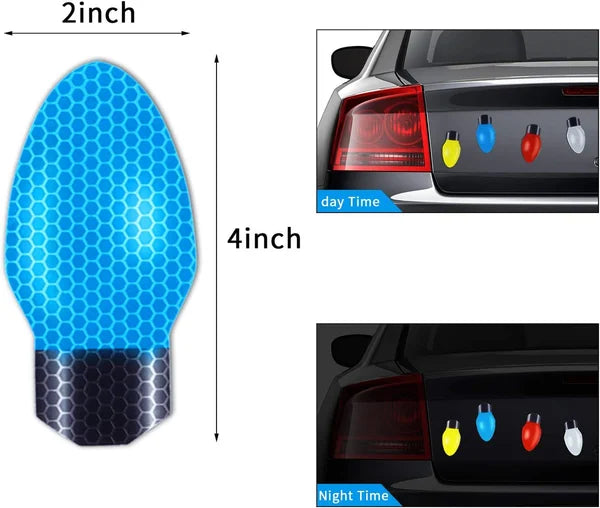 Reflective Light Bulb Magnets Decorations