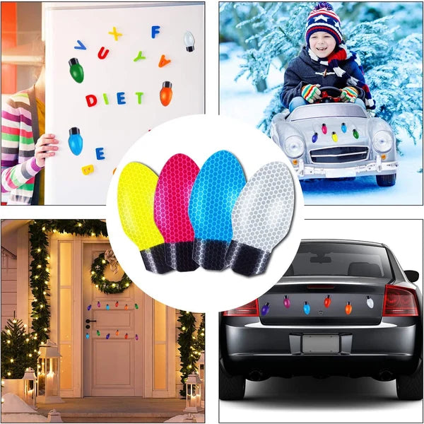 Reflective Light Bulb Magnets Decorations