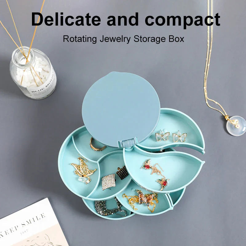 Perfect Gift-4 Layer Rotatable Jewelry Storage Box