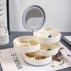 Perfect Gift-4 Layer Rotatable Jewelry Storage Box