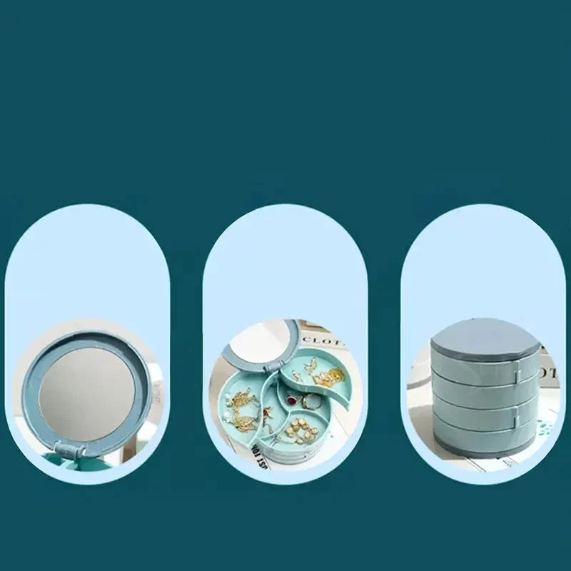 Perfect Gift-4 Layer Rotatable Jewelry Storage Box
