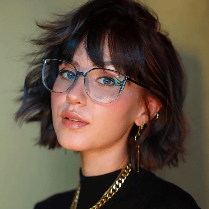Portable, fashionable blue light blocking reading glasses for women⭐
