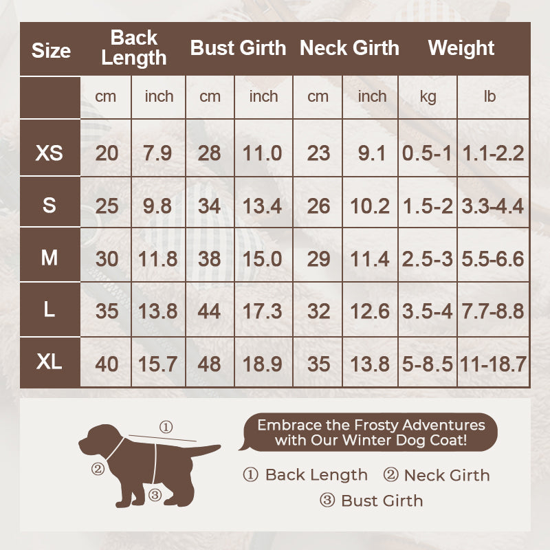 Cozy dog coat with D-rings