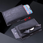 Men's Wallet With Automatic Card Pocket