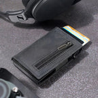 Men's Wallet With Automatic Card Pocket