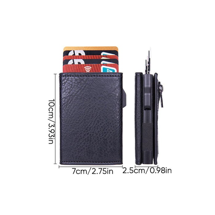 Men's Wallet With Automatic Card Pocket