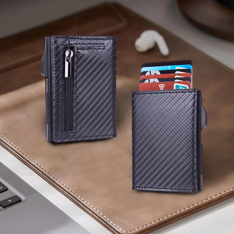 Men's Wallet With Automatic Card Pocket