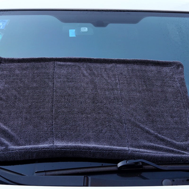 Twisted microfiber towel for car washing and glass cleaning