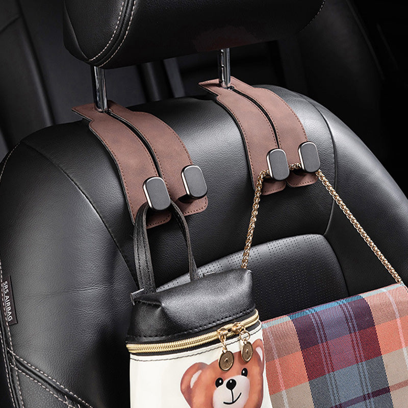 Hook/hanger for backrest in car seat