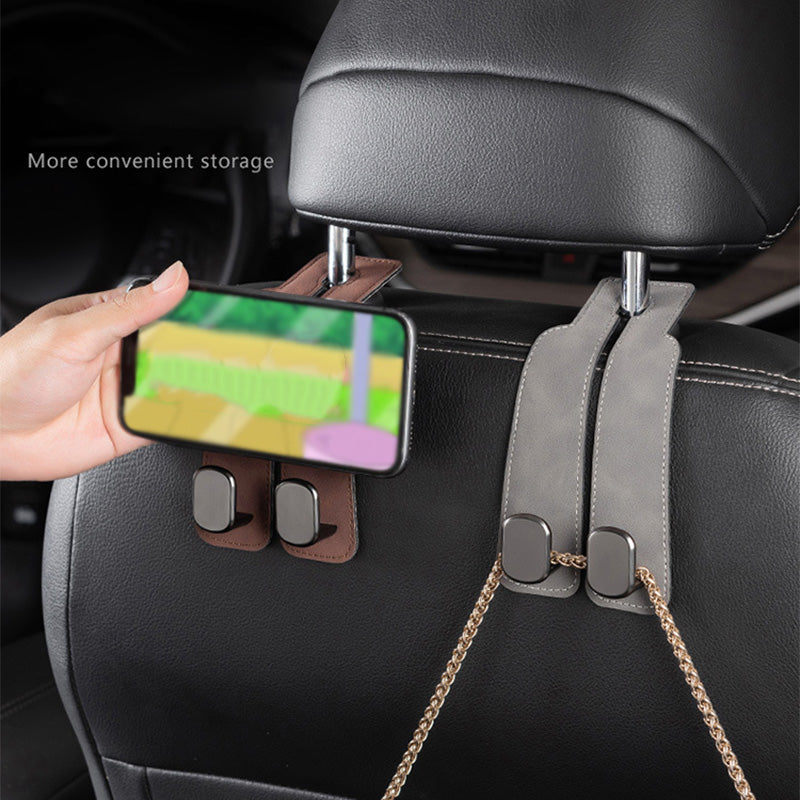 Hook/hanger for backrest in car seat