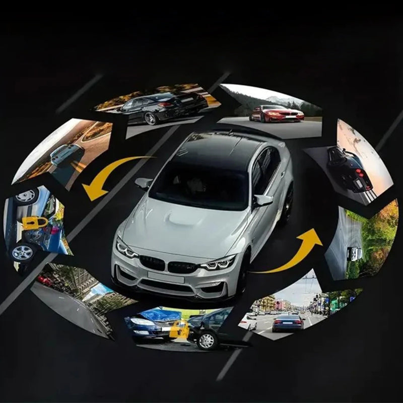 Car camera with 170° wide angle and 1080p dual lens