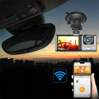 Car camera with 170° wide angle and 1080p dual lens