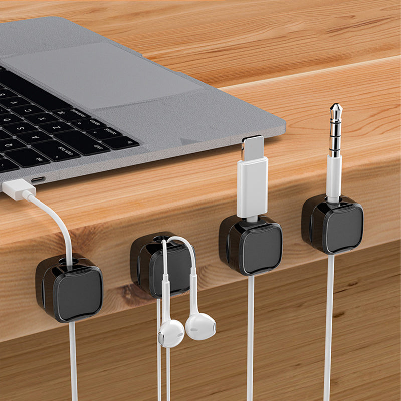 Magnetic cable clip holder - set of 6 pcs.