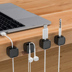 Magnetic cable clip holder - set of 6 pcs.