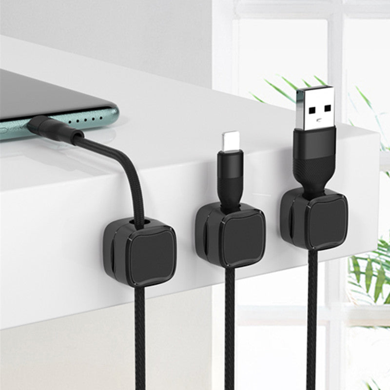 Magnetic cable clip holder - set of 6 pcs.