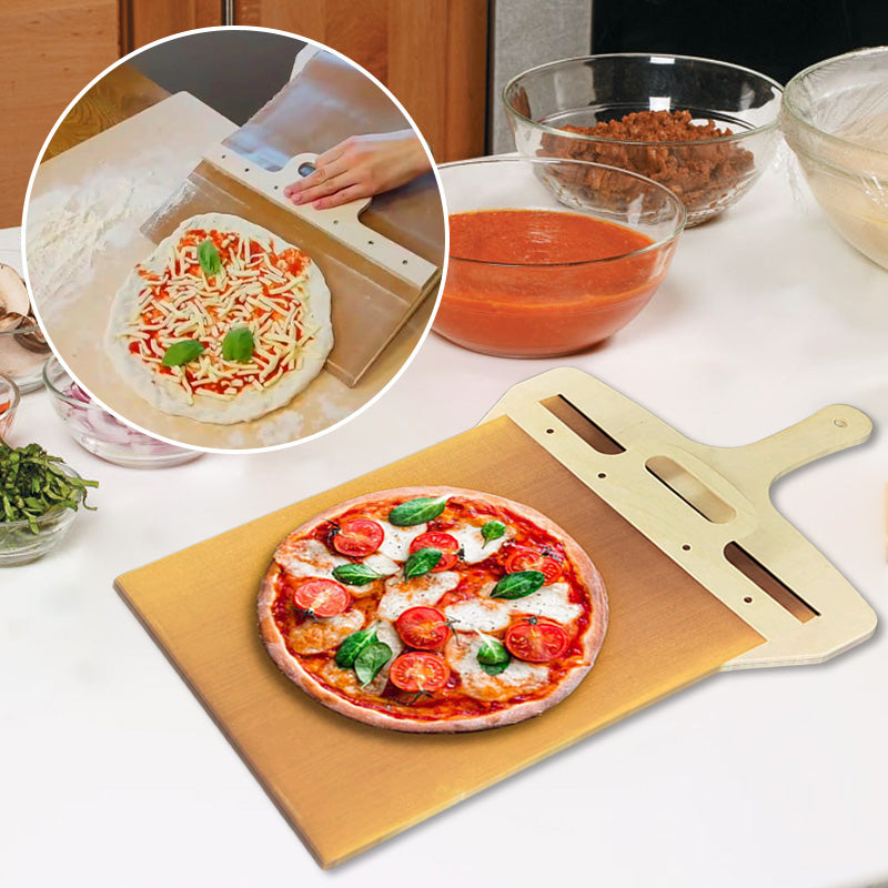 Premium Sliding Pizza Peel - Essential Kitchen Baking Tool