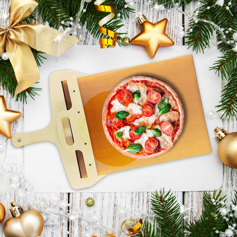 Premium Sliding Pizza Peel - Essential Kitchen Baking Tool