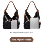 Large Capacity PU Leather Bucket Bag