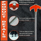 Tent pegs that can be screwed into the ground