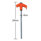 Tent pegs that can be screwed into the ground