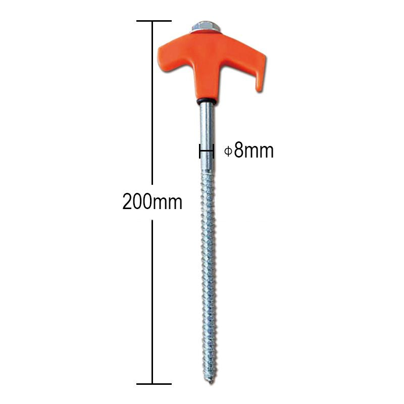 Tent pegs that can be screwed into the ground