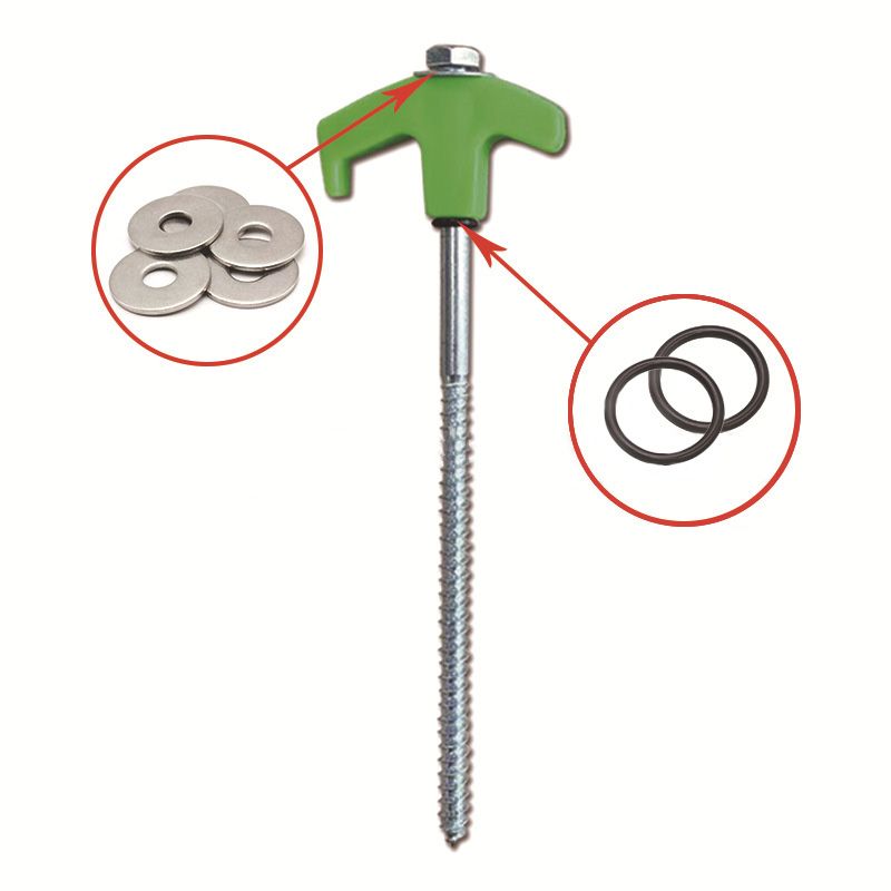Tent pegs that can be screwed into the ground