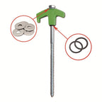 Tent pegs that can be screwed into the ground