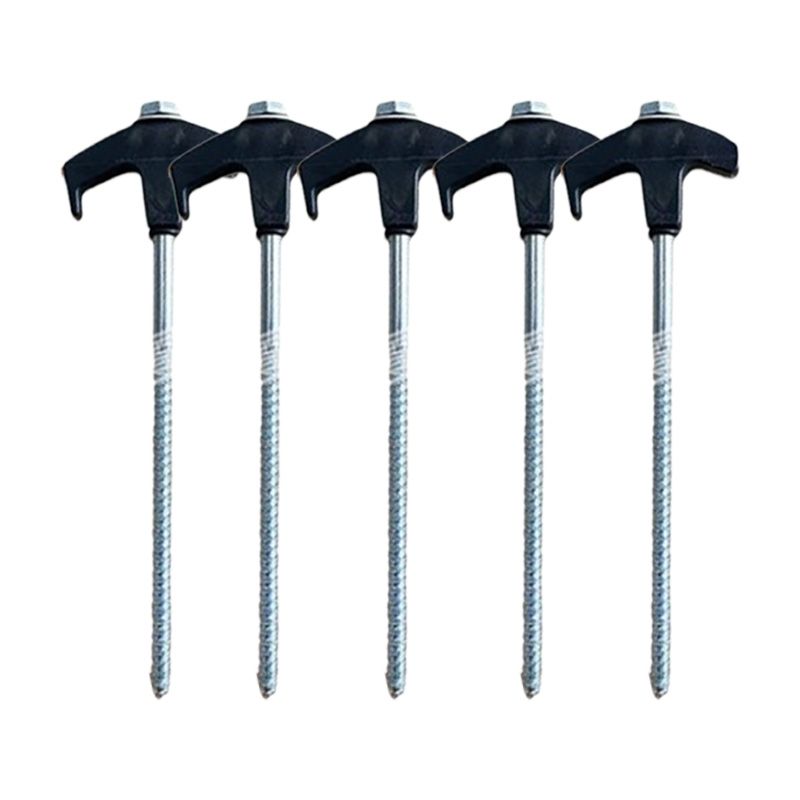 Tent pegs that can be screwed into the ground