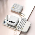 Fast Charge 20000mAh Mini Powerbank with Integrated Cables