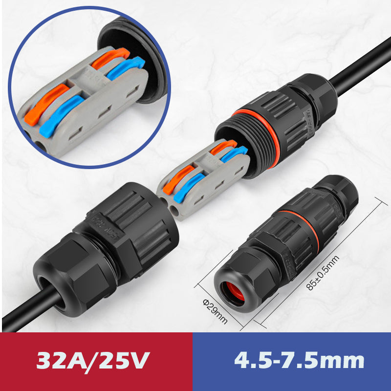 Outdoor waterproof cable connector