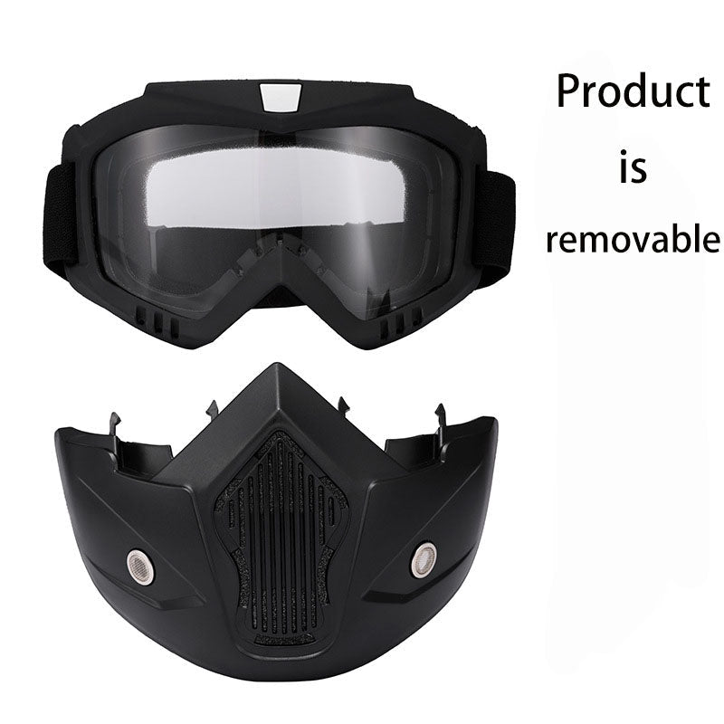 Special mask for welding and cutting (glare protection, UV radiation protection, anti-dust)