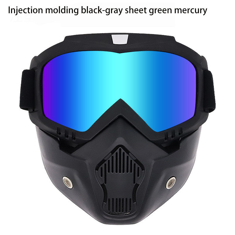 Special mask for welding and cutting (glare protection, UV radiation protection, anti-dust)
