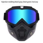 Special mask for welding and cutting (glare protection, UV radiation protection, anti-dust)