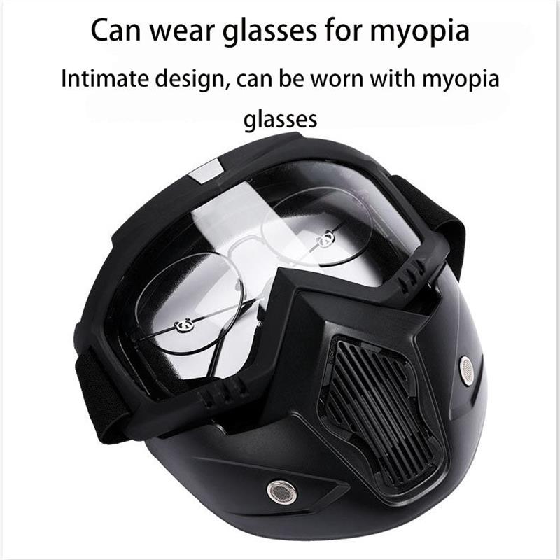 Special mask for welding and cutting (glare protection, UV radiation protection, anti-dust)