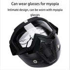 Special mask for welding and cutting (glare protection, UV radiation protection, anti-dust)