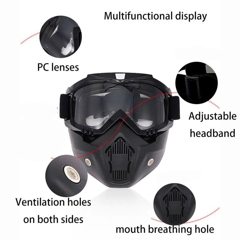 Special mask for welding and cutting (glare protection, UV radiation protection, anti-dust)