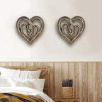 Resin Grape Vine Heart Shaped Handprint Ornament