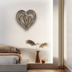 Resin Grape Vine Heart Shaped Handprint Ornament
