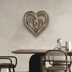 Resin Grape Vine Heart Shaped Handprint Ornament