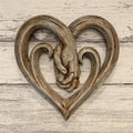 Resin Grape Vine Heart Shaped Handprint Ornament