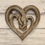 Resin Grape Vine Heart Shaped Handprint Ornament