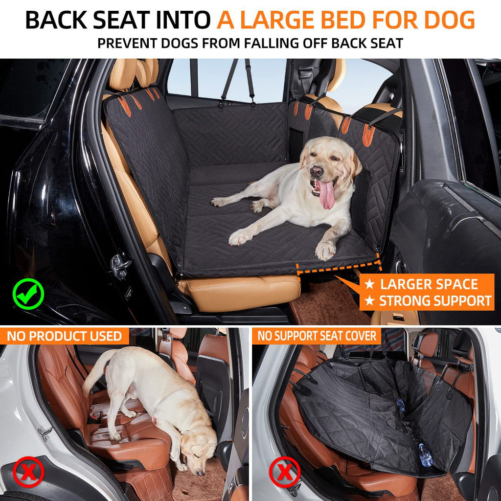Car seat extender with hard bottom