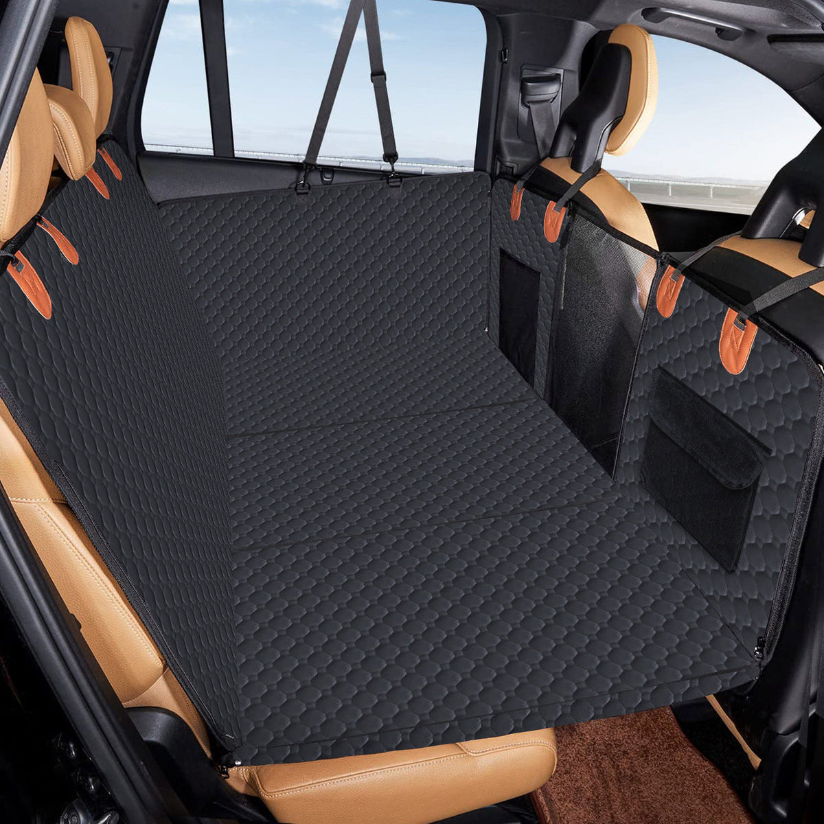Car seat extender with hard bottom
