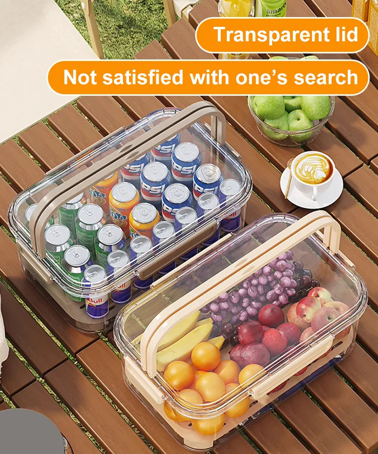 Portable fresh food box for the refrigerator