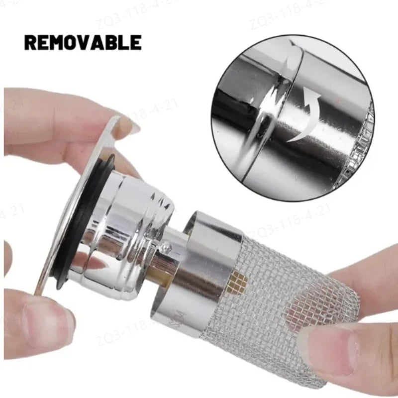 Floor drain filter in stainless steel
