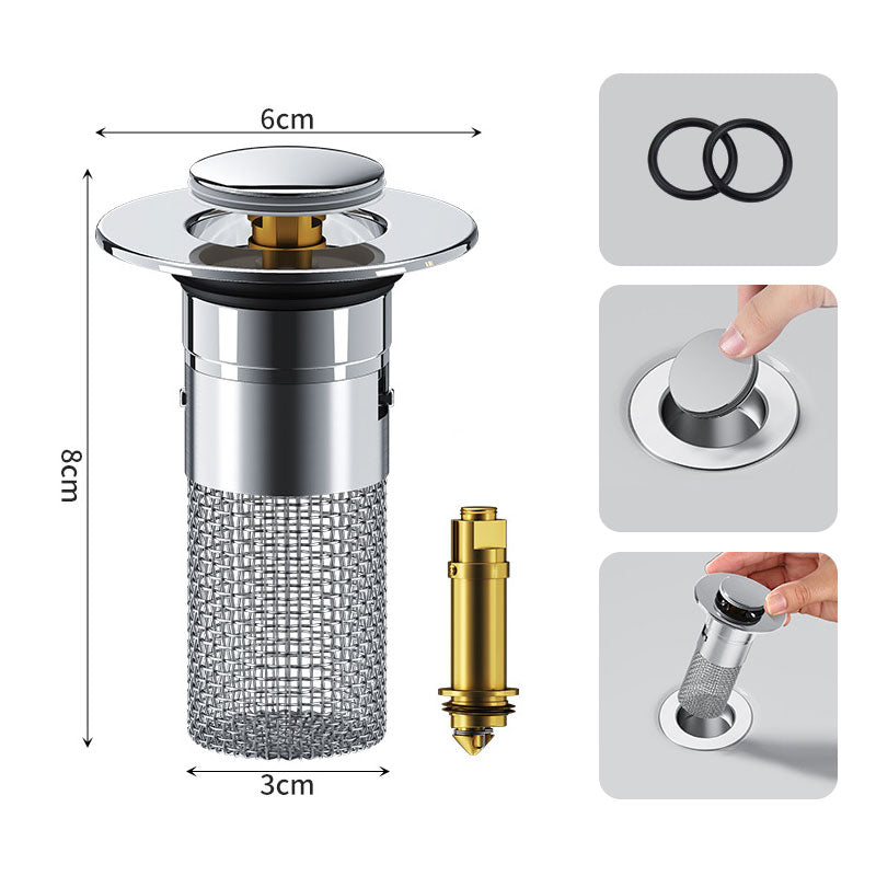 Floor drain filter in stainless steel