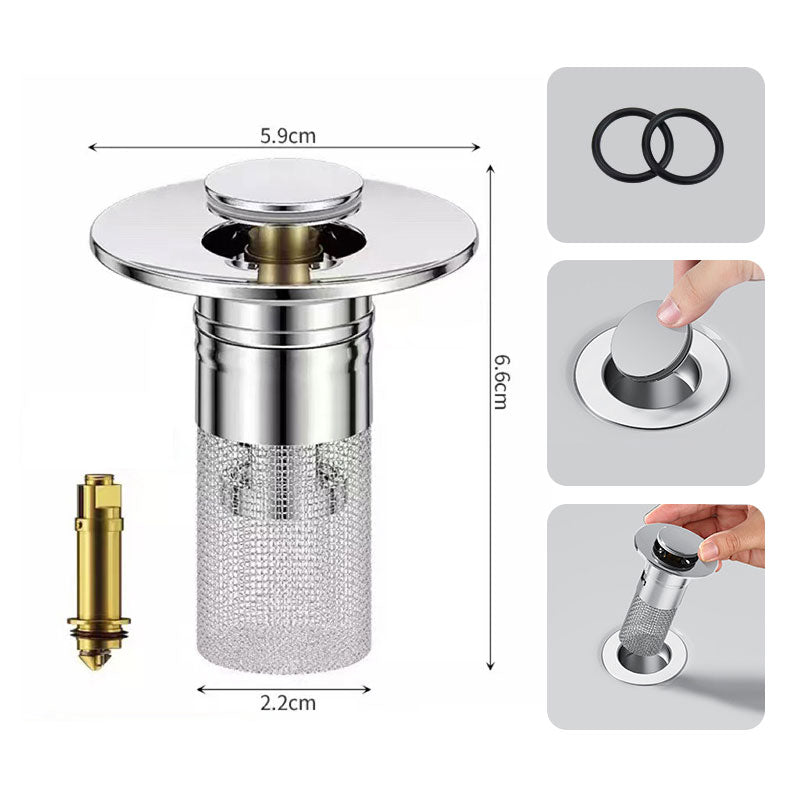 Floor drain filter in stainless steel