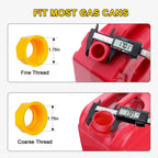 Threaded pipes with hexagonal nuts